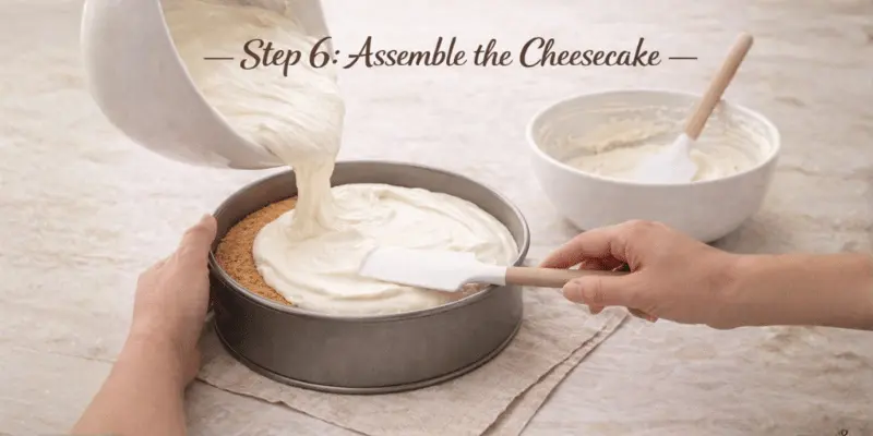 no bake cheesecake recipe step 6