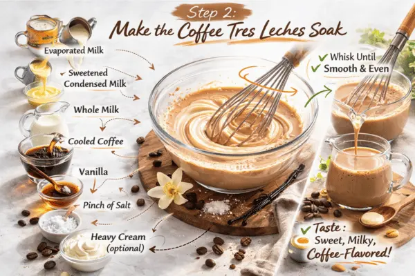 No Bake Tiramisu Tres Leches Cake Step 2 no bake tiramisu tres leches cake step 2