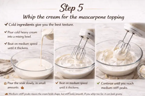 No Bake Tiramisu Tres Leches Cake Step 5 no bake tiramisu tres leches cake step 5