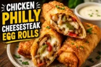 Chicken Philly Cheesesteak Egg Rolls Recipe in 10 Steps