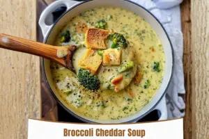 Broccoli Cheddar Soup Recipe in 8 Steps