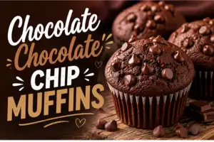 Chocolate Chocolate Chip Muffins Recipe in 9 Steps