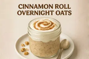 Cinnamon Roll Overnight Oats Recipe in 7 Steps