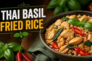 Thai Basil Fried Rice Recipe in 6 Steps