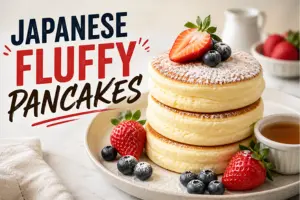 Japanese Fluffy Pancakes Recipe in 6 Simple Steps