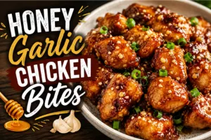 Honey Garlic Chicken Bites Recipe in 6 Easy Steps