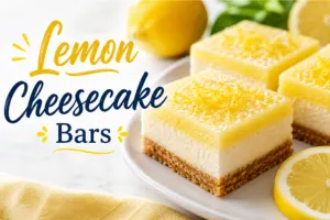 Lemon Cheesecake Bars Recipe in 9 Steps