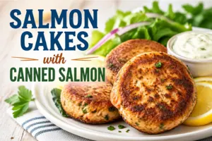 Salmon Cakes with Canned Salmon Recipe in 6 Steps