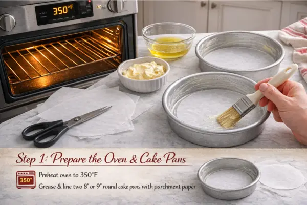 red Velvet Cake step 1