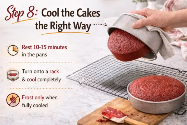 red Velvet Cake step 8