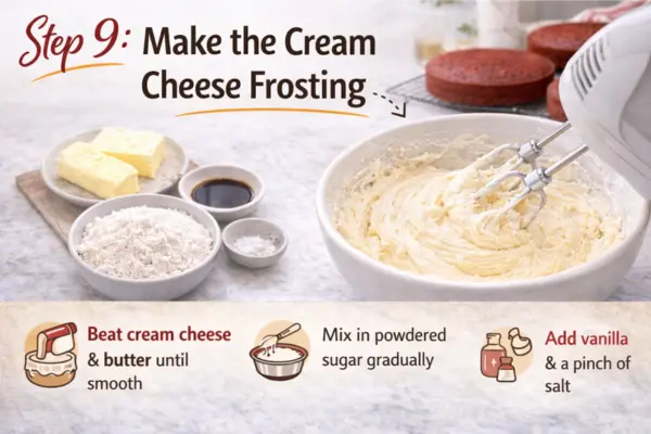 red Velvet Cake step 9