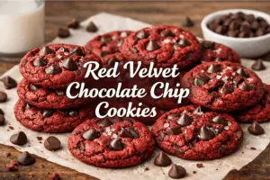 Red Velvet Chocolate Chip Cookies That Stay Soft and Chewy