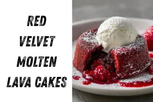 Red Velvet Molten Lava Cakes | Decadent & Gooey Dessert