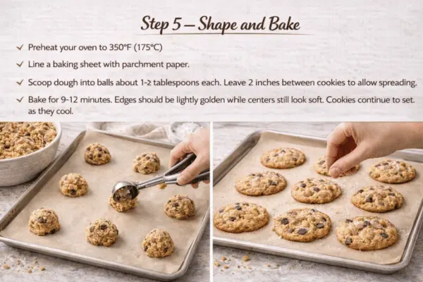 salted caramel pecan chocolate chip cookies step 5