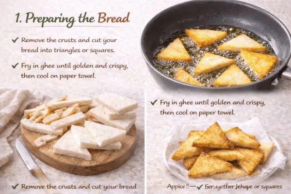 Shahi Tukray Recipe Step 1 shahi tukray recipe step 1